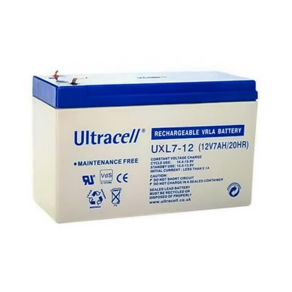 BATTERY 12V 7AH/UXL7-12 ULTRACELL, "UXL7-12"