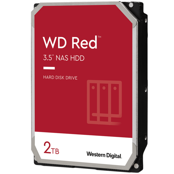 HDD NAS WD Red Plus 2TB CMR, 3.5, 64MB, 5400 RPM, SATA, TBW: 180 "WD20EFPX" timbru verde 4 lei