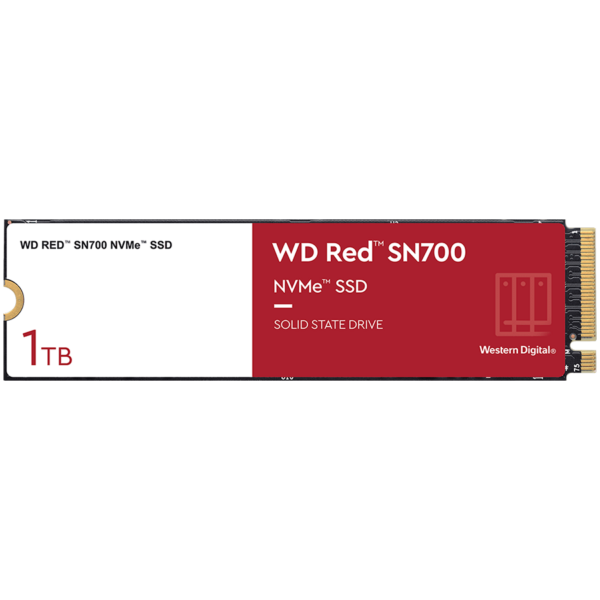 SSD NAS WD Red SN700 1TB M.2 2280-S3-M PCIe Gen3 x4 NVMe, Read/Write: 3430/3000 MBps, IOPS 515K/560K, TBW: 2000 "WDS100T1R0C-68BDK0"