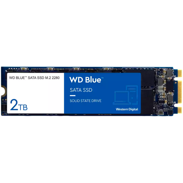 SSD WD Blue SA510 2TB SATA, M.2 2280, Read/Write: 560/520 MBps, IOPS 87K/83K, TBW: 500 "WDS200T3B0B-00C7C0"