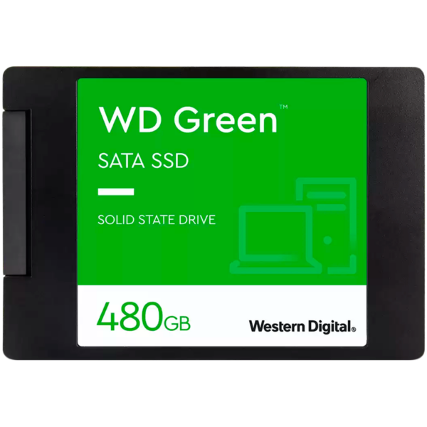 SSD WD Green 480GB SATA, 2.5", 7mm, Read: 545 MBps "WDS480G3G0A-00BJG0"