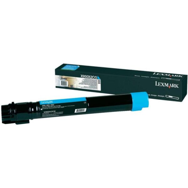 Toner Original Lexmark Cyan, X950X2CG, pentru X950|X952|X954, 22K,  , "X950X2CG"