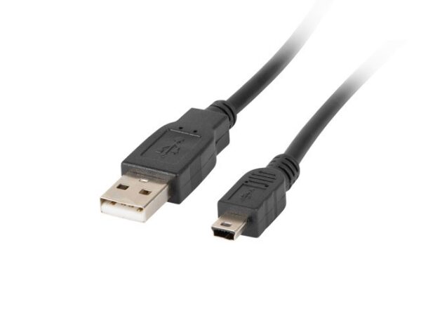 Cablu Lanberg USB 2.0 mini AM-BM5P 1.8M negru